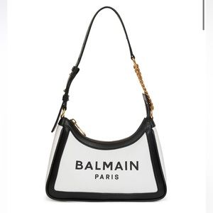 BALMAIN Canvas B-Army bag with leather panels